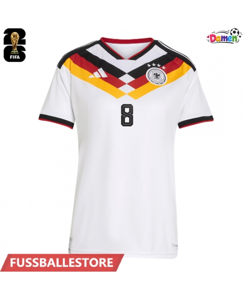 Günstige Deutschland Leon Goretzka #8 Heimtrikot Damen WM 2026 Kurzarm